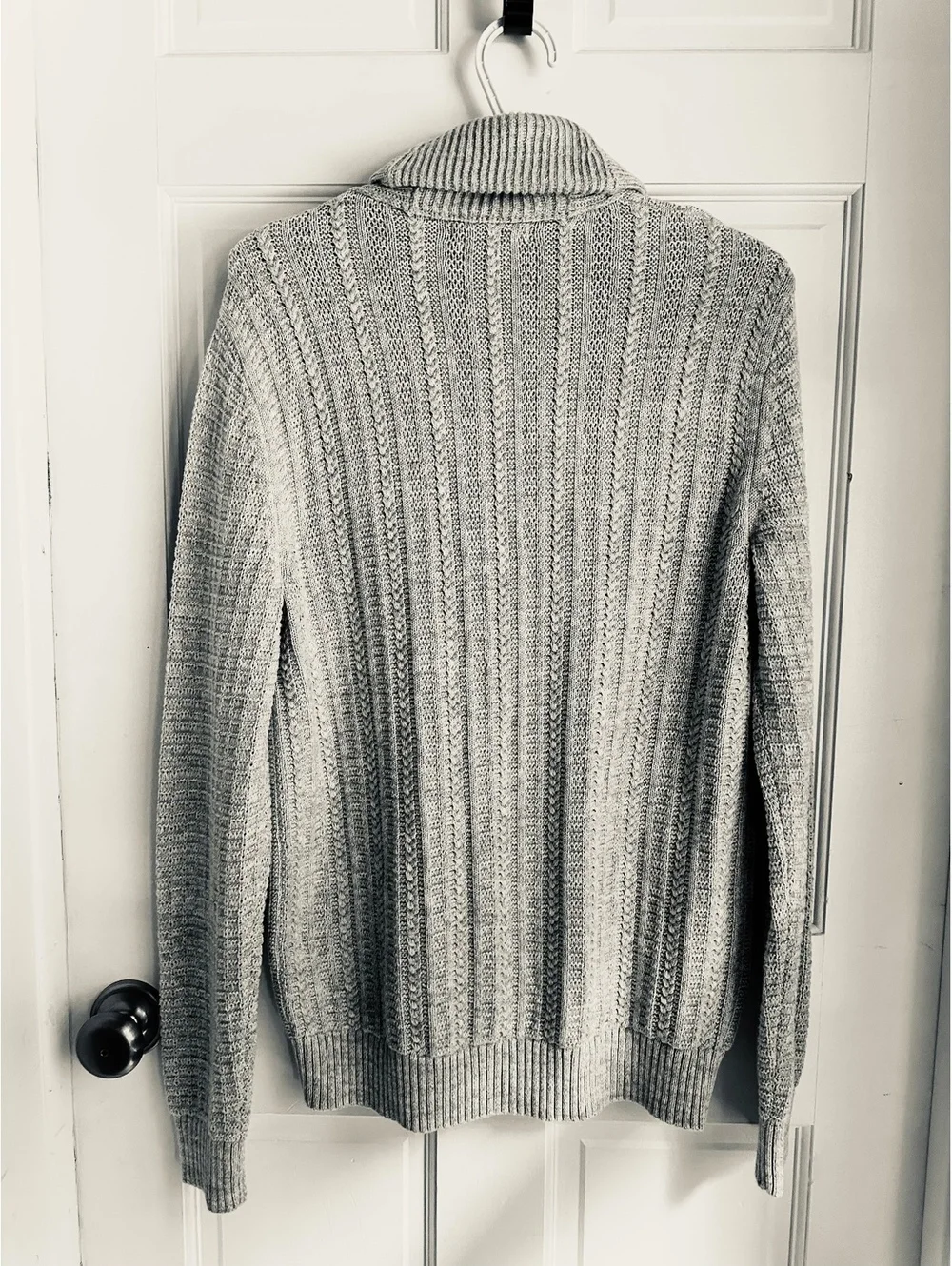 Classic Banana Republic Men's Shawl-Collar Cable-Knit Cardigan Sweater Size S